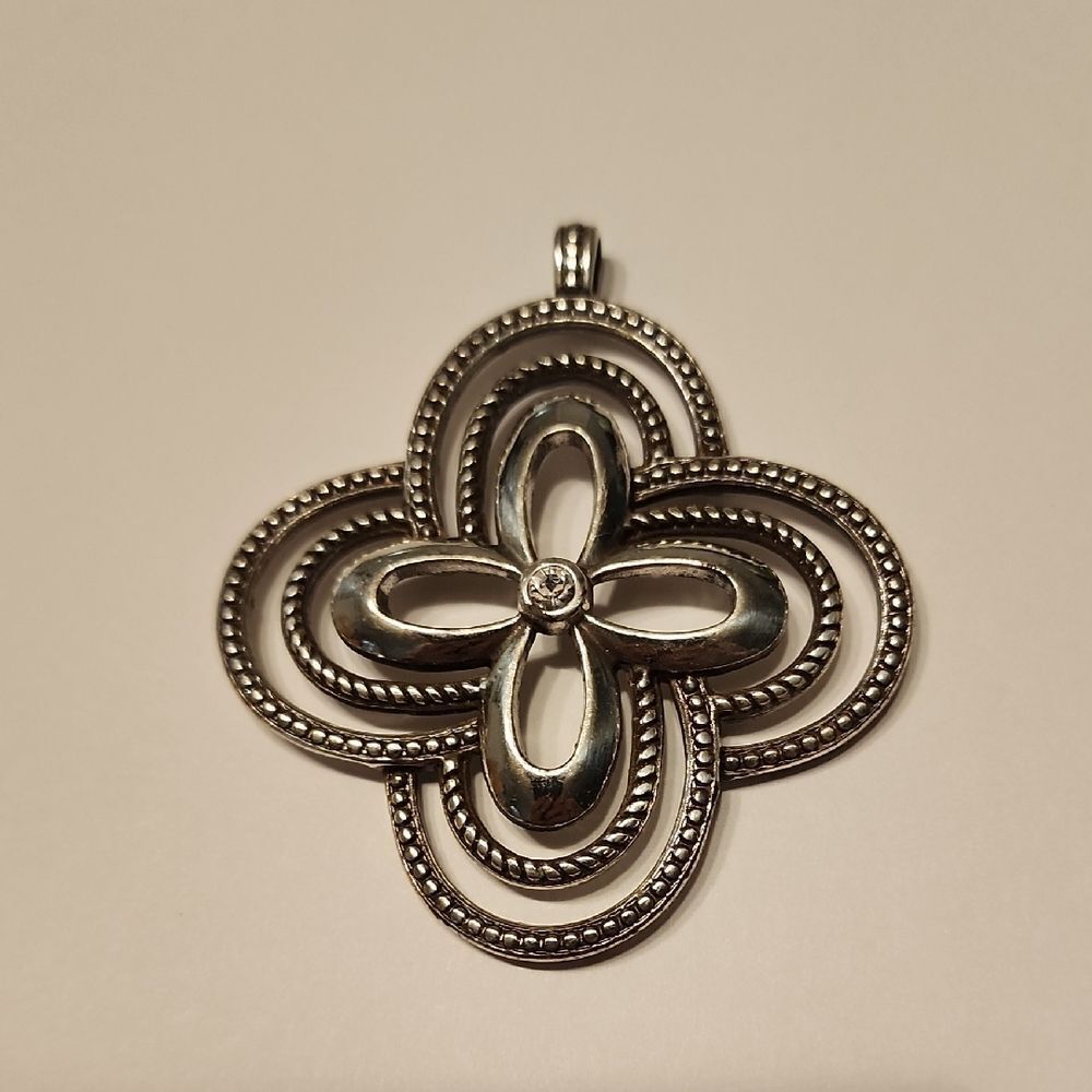 Brighton Silver Floral Pendant